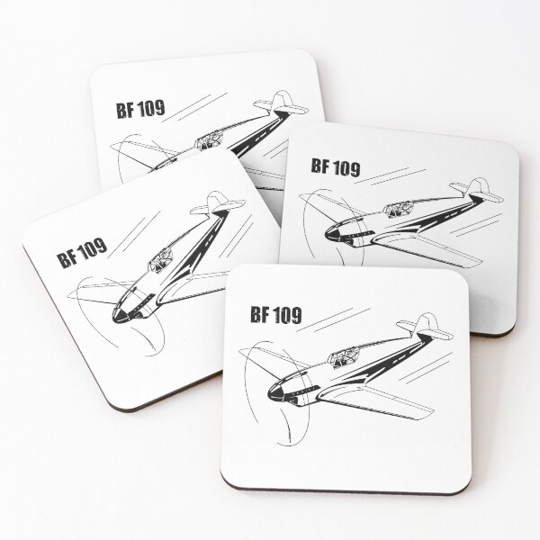 Item preview, BF 109 German WW2 Fighter Plane Flying Silhouette designed and sold by MilitaryMart.