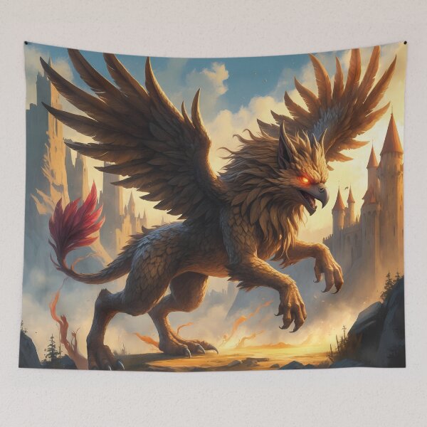 Item preview, Gryphon - Mythic Creature Fantasy Art designed and sold by Lucid Dream Pixel.
