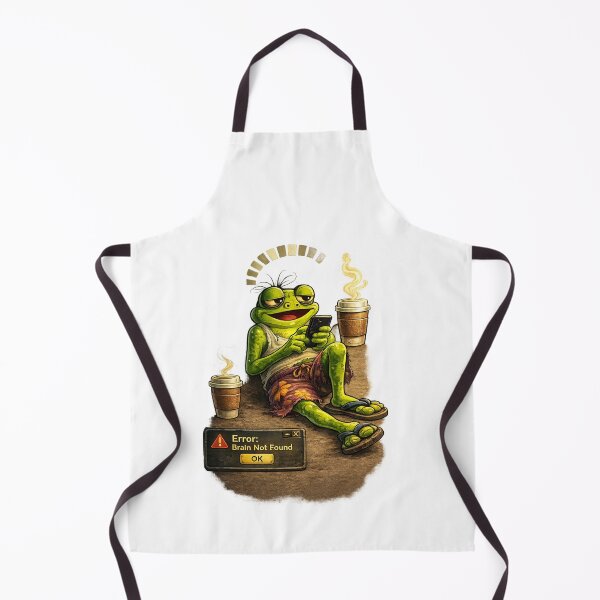 Item preview, Relaxed Frog on Mobile – Coffee Break Loading ERROR designed and sold by Dinaelsherkawy.