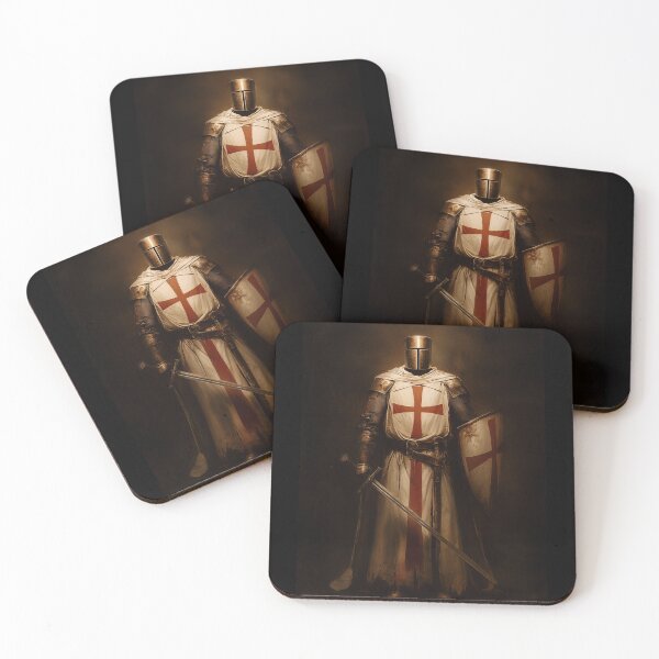 Item preview, Knight Templar with Sword and Shield designed and sold by PetsArt.
