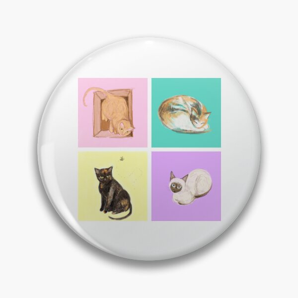 Item preview, Four happy cats designed and sold by MeganWeinerArt.