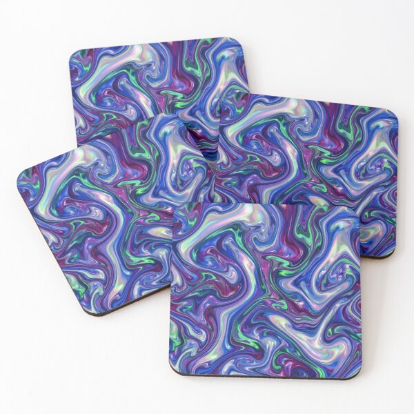 Item preview, Hypnotic Swirling Hues of Purple, Green & Blue designed and sold by RidaSalArt.