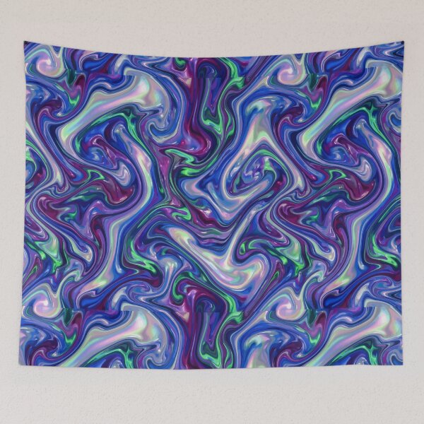 Item preview, Hypnotic Swirling Hues of Purple, Green & Blue designed and sold by RidaSalArt.