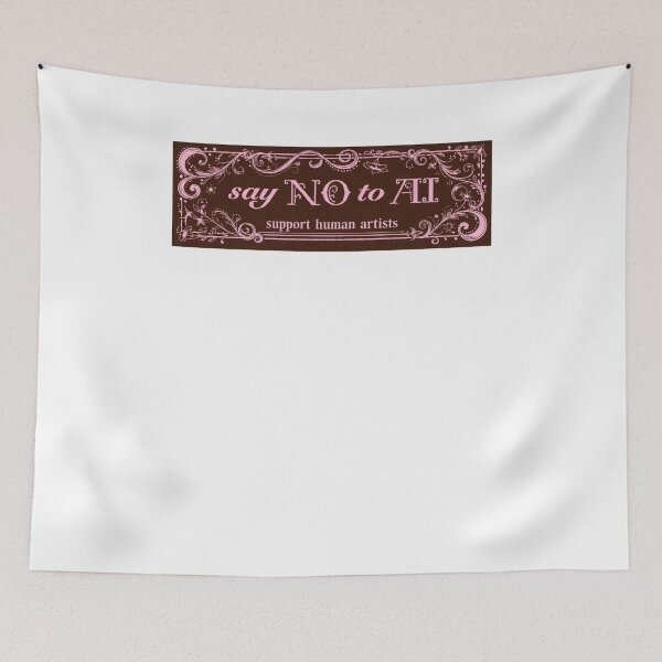 Item preview, Say No To Ai Support Human Artists Vintage designed and sold by krystalRomanart.