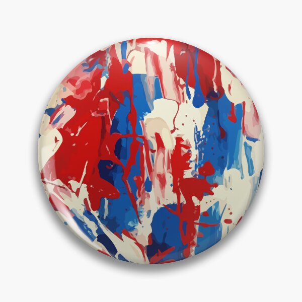 Item preview, Passionate Splashes: Red, White, and Blue Abstract Art designed and sold by RidaSalArt.