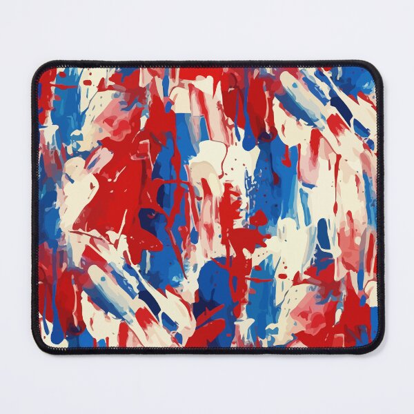 Item preview, Passionate Splashes: Red, White, and Blue Abstract Art designed and sold by RidaSalArt.