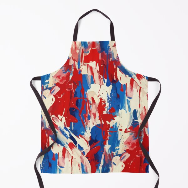 Item preview, Passionate Splashes: Red, White, and Blue Abstract Art designed and sold by RidaSalArt.