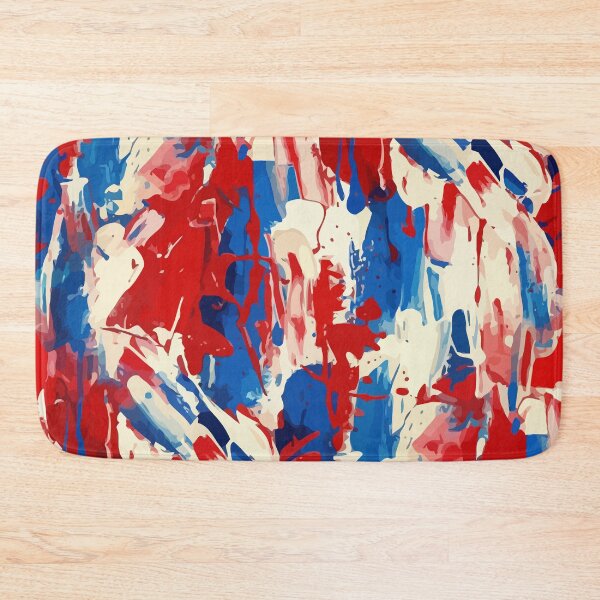 Item preview, Passionate Splashes: Red, White, and Blue Abstract Art designed and sold by RidaSalArt.