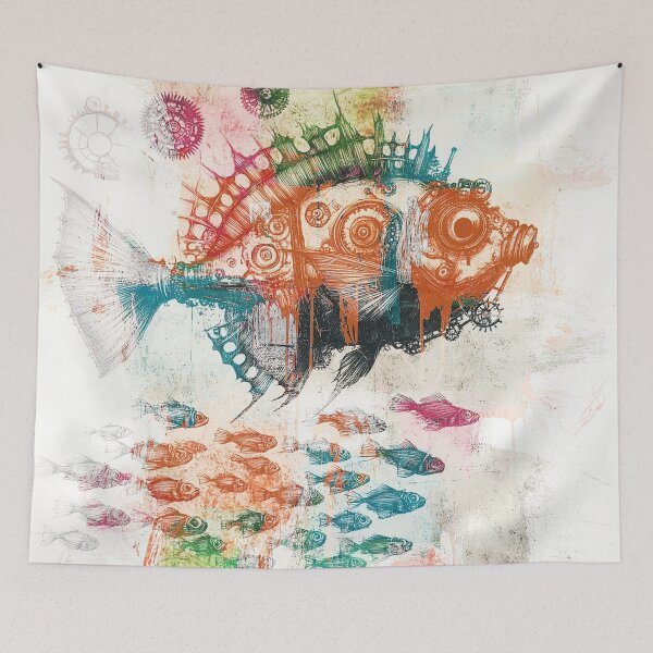 Item preview, Steampunk Fish designed and sold by Sanctus Digital Art.