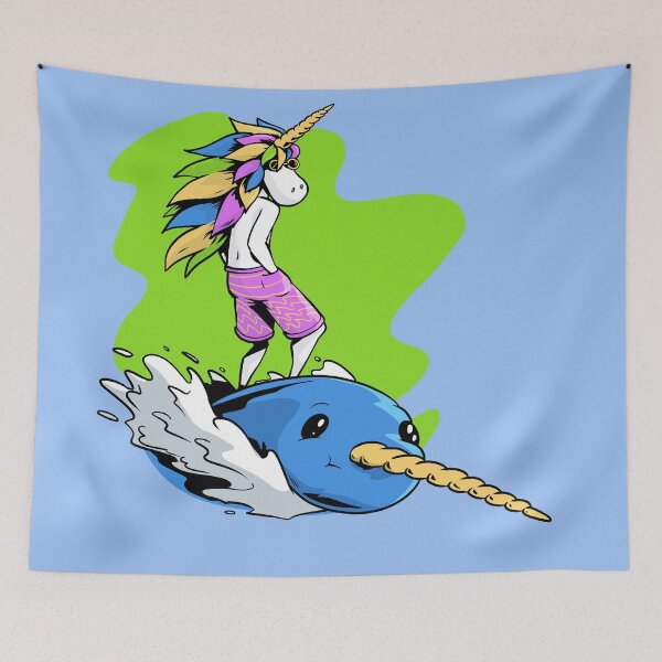 Item preview, Narwhal Surfing Unicorn designed and sold by TomiAx.