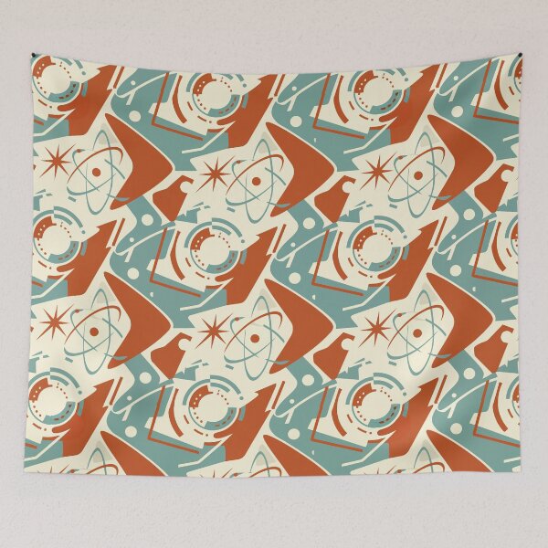 Item preview, Retro Atomic Science Pattern designed and sold by RidaSalArt.