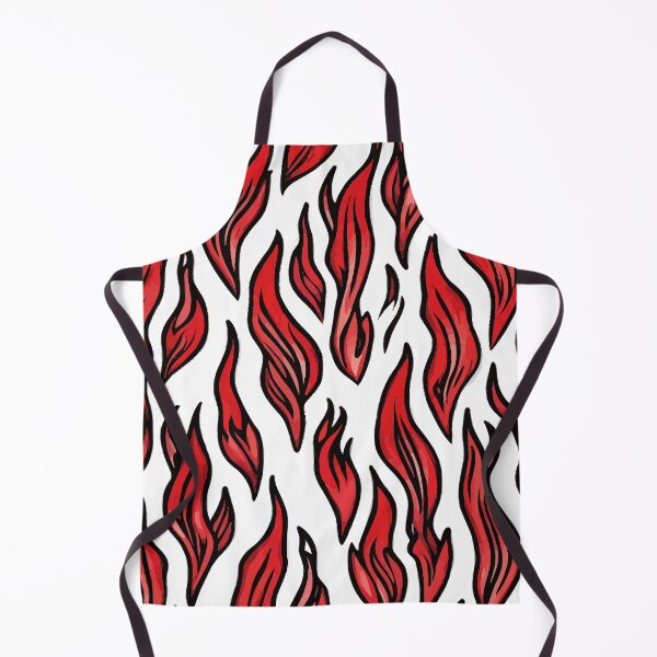 Item preview, Fierce Red Flame Pattern on Bold Black Background designed and sold by RidaSalArt.