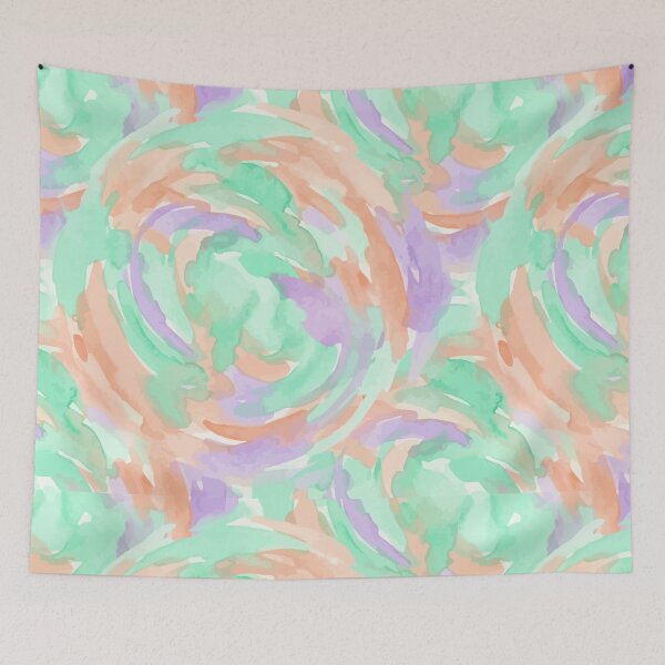 Item preview, Soft Watercolor Swirls designed and sold by RidaSalArt.