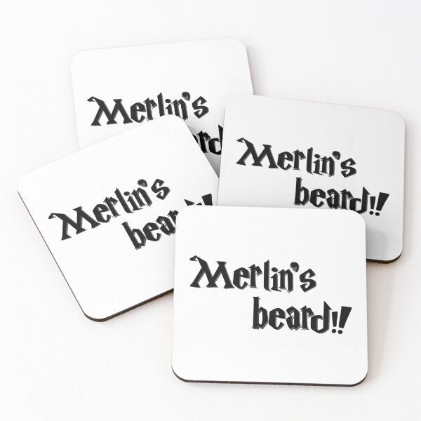 Item preview, “Merlin’s Beard!” Funny Wizard Quote Typography | Magical Humor Design designed and sold by inallusha.
