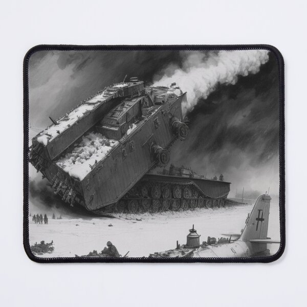 Item preview, Stylized AI War Scene – Tank & Fighter Jet in Dramatic Battlefield designed and sold by IosArt.