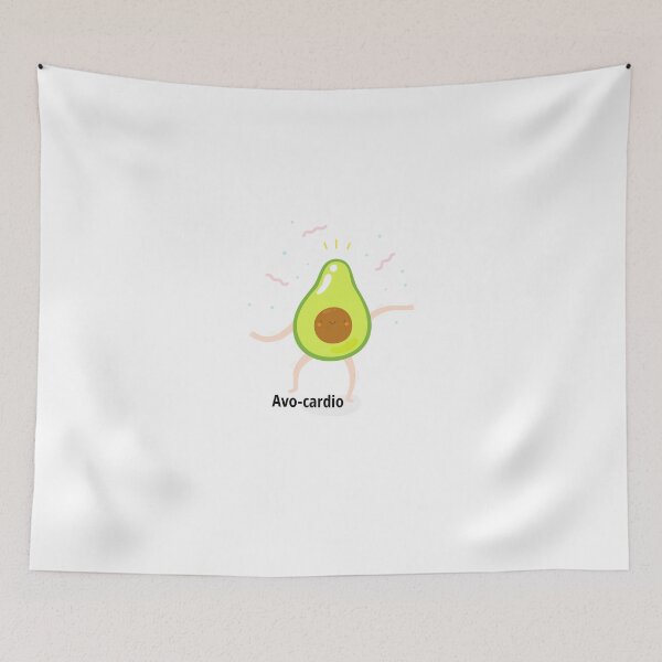 Item preview, Avo Cardio Funny Avocado Workout Cute Kawaii Food designed and sold by CozyMomDesigns.
