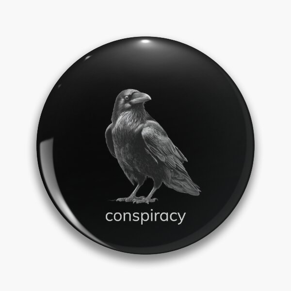 Item preview, Animal Groups: Raven Conspiracy Candid White Text designed and sold by WhimsyWildWear.
