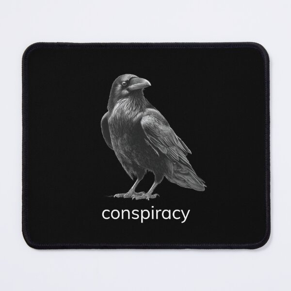 Item preview, Animal Groups: Raven Conspiracy Candid White Text designed and sold by WhimsyWildWear.