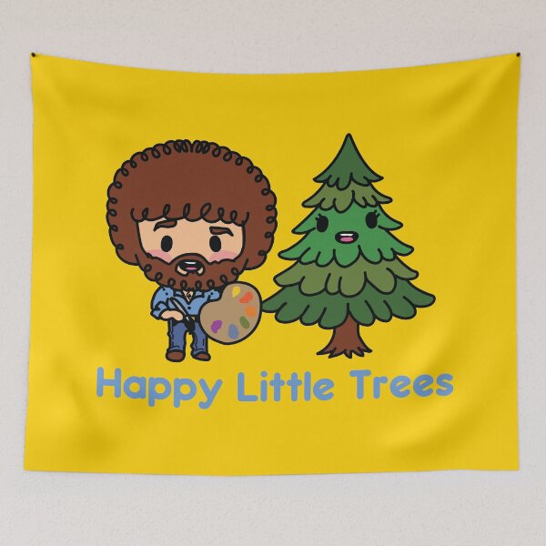Item preview, HAPPY LITTLE TREES (BOB ROSS) designed and sold by remerasnerdas.