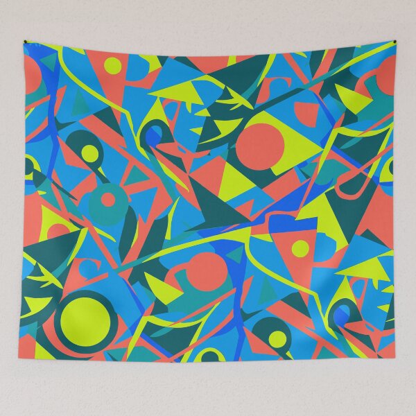 Item preview, Vibrant Abstract Geometric Design designed and sold by RidaSalArt.