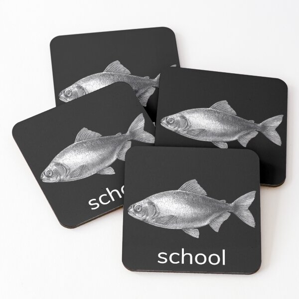 Item preview, Animal Groups: Fish School Candid White Text designed and sold by WhimsyWildWear.