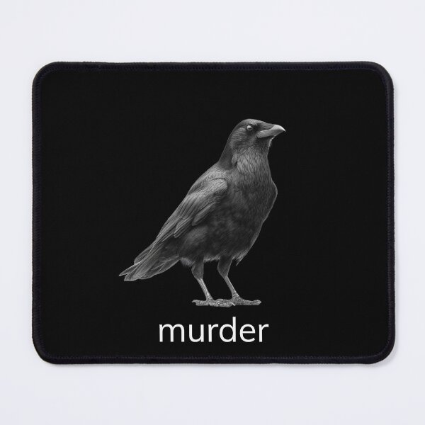 Item preview, Animal Groups: Crow Murder Candid White Text designed and sold by WhimsyWildWear.