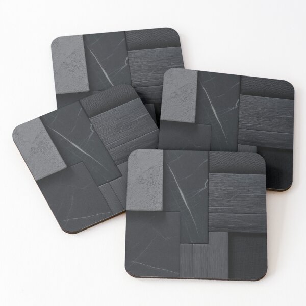 Item preview, Dark Textured Materials Collage in Charcoal designed and sold by Ed & Harmony.