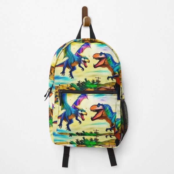 Item preview, Friendly Encounter - Dragon and Dinosaur designed and sold by NaturePrints.
