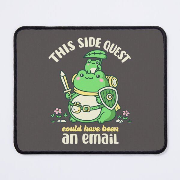 Item preview, This side quest could have been an email - Cute frog riding frog designed and sold by therocketman.