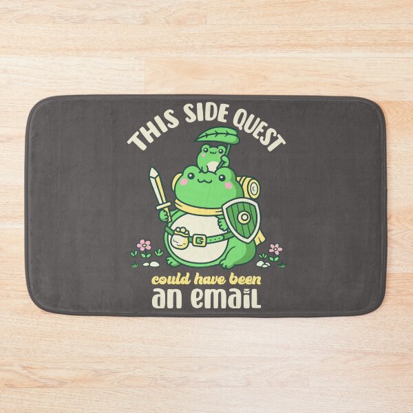 Item preview, This side quest could have been an email - Cute frog riding frog designed and sold by therocketman.