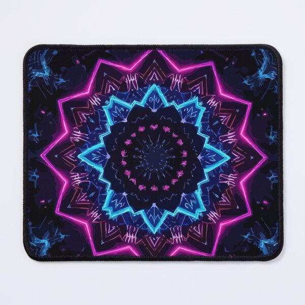 Item preview, Neon Mandala with Electric Glow designed and sold by RidaSalArt.