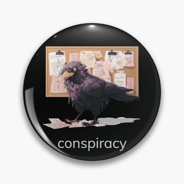 Item preview, Animal Groups: Raven Conspiracy White Text designed and sold by WhimsyWildWear.
