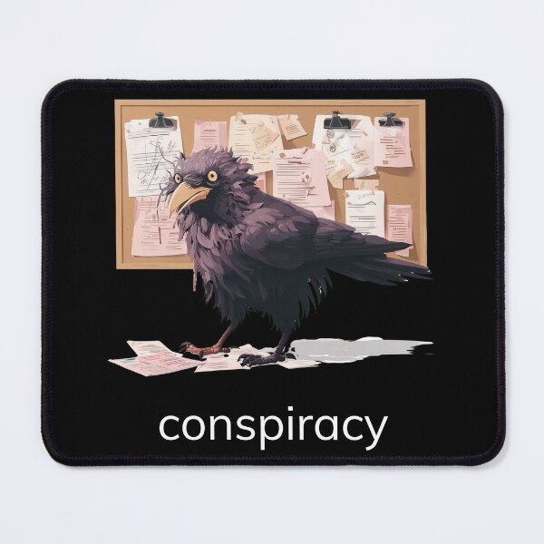 Item preview, Animal Groups: Raven Conspiracy White Text designed and sold by WhimsyWildWear.