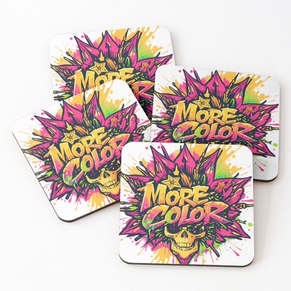 Item preview, More Color Graffiti Skull Explosion. designed and sold by HubiUrbanStudio.