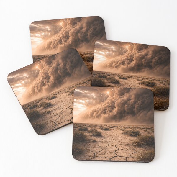 Item preview, Massive Dust Storm Over Cracked Desert designed and sold by Yomere.