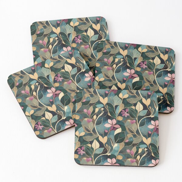Item preview, Elegant Botanical Pattern with Abstract Leaves & Floral Shapes | Modern Seamless Nature Design designed and sold by RidaSalArt.