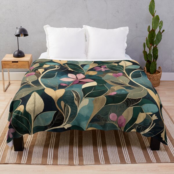 Item preview, Elegant Botanical Pattern with Abstract Leaves & Floral Shapes | Modern Seamless Nature Design designed and sold by RidaSalArt.