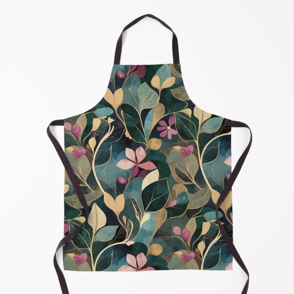 Item preview, Elegant Botanical Pattern with Abstract Leaves & Floral Shapes | Modern Seamless Nature Design designed and sold by RidaSalArt.