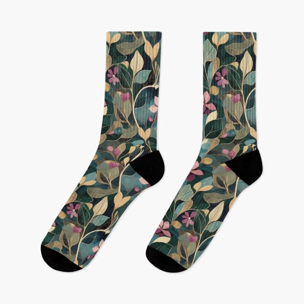 Item preview, Elegant Botanical Pattern with Abstract Leaves & Floral Shapes | Modern Seamless Nature Design designed and sold by RidaSalArt.