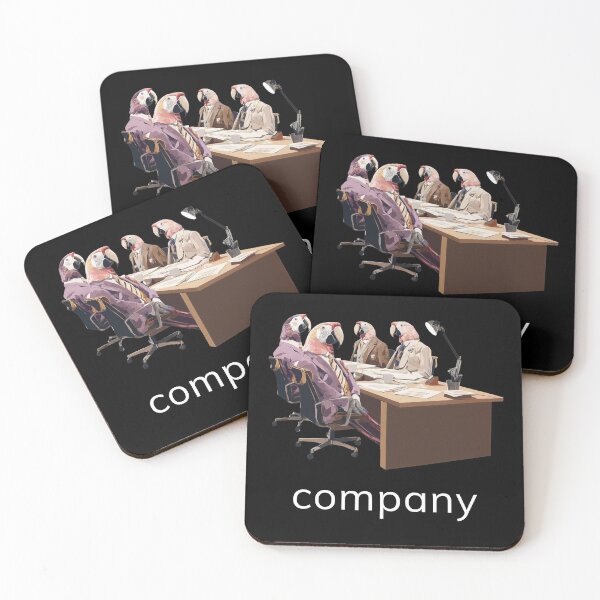 Item preview, Animal Groups: Parrot Company White Text designed and sold by WhimsyWildWear.