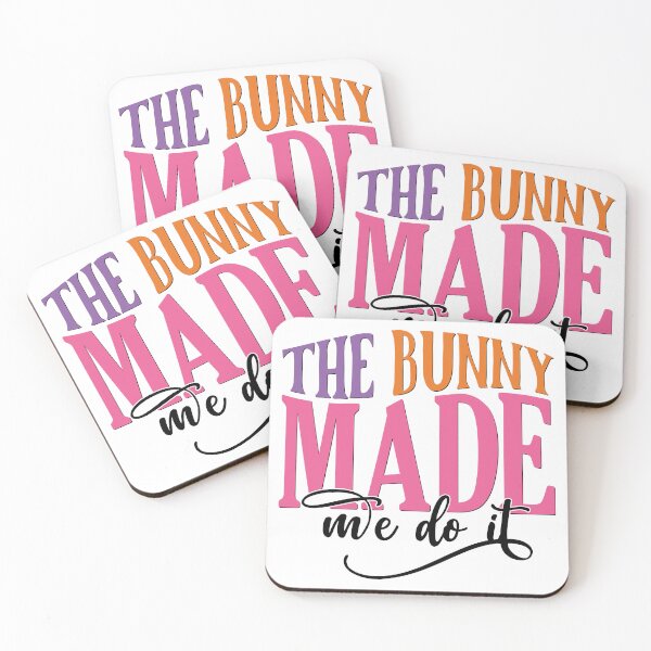 Item preview, The Bunny Made Me Do It - Funny Easter Bunny Spring Pastel Aesthetic designed and sold by FuzionRaptor.