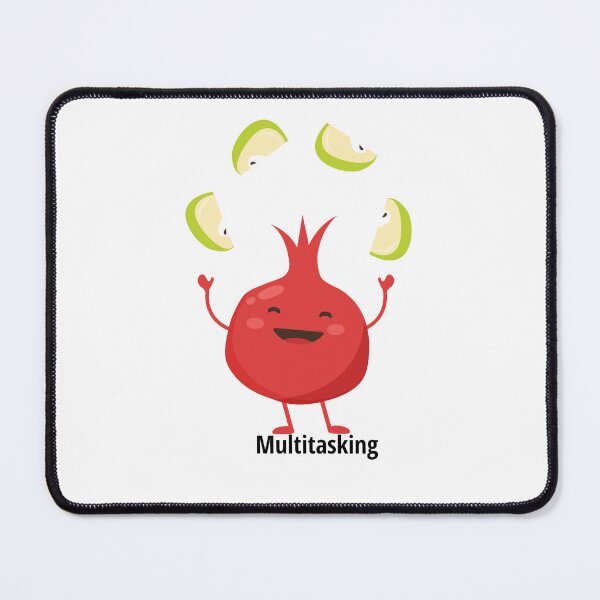 Item preview, Cute Juggling Pomegranate Funny Kawaii Fruit Design designed and sold by CozyMomDesigns.