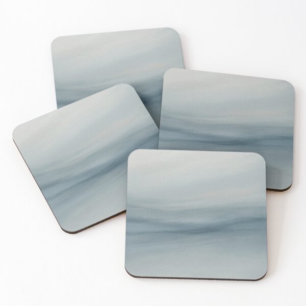 Item preview, Soft Abstract Ocean Mist in Muted Blue designed and sold by Ed & Harmony.