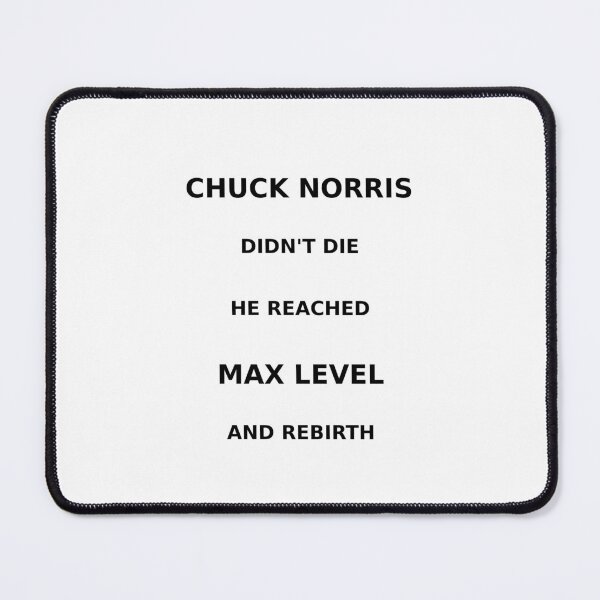 Item preview, Chuck Norris Didn’t Die – He Reached Max Level And Rebirth designed and sold by Lineforge by BehrfectMoments.