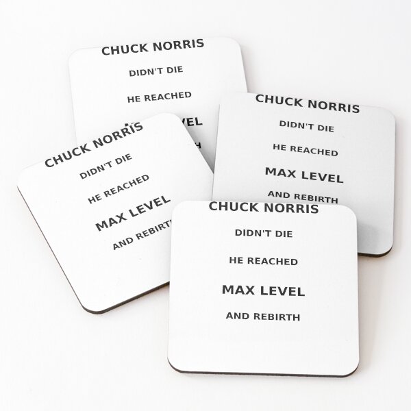 Item preview, Chuck Norris Didn’t Die – He Reached Max Level And Rebirth designed and sold by Lineforge by BehrfectMoments.