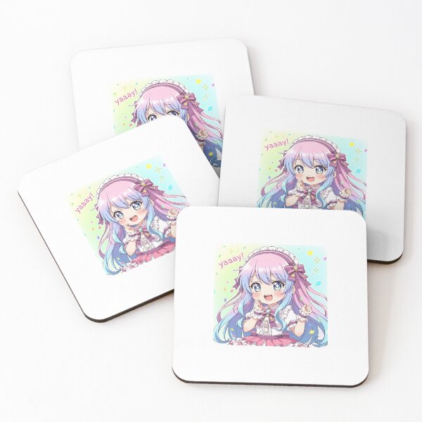 Item preview, Cute Anime Girl Saying Yaay Excitedly designed and sold by MagicArmy.