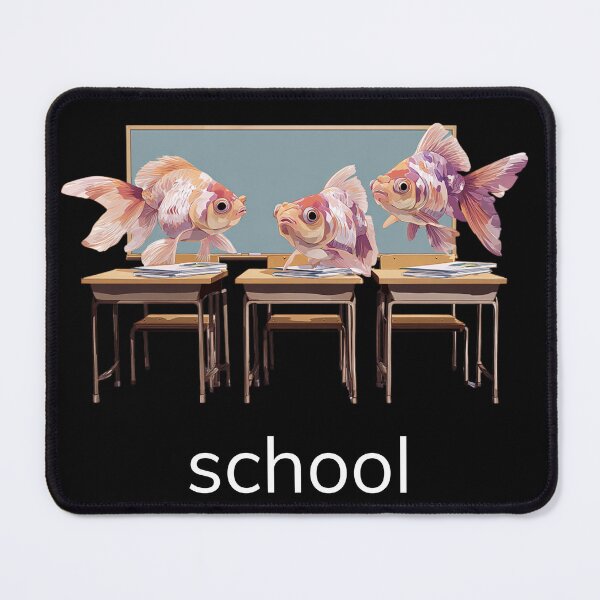 Item preview, Animal Groups: Fish School White Text designed and sold by WhimsyWildWear.