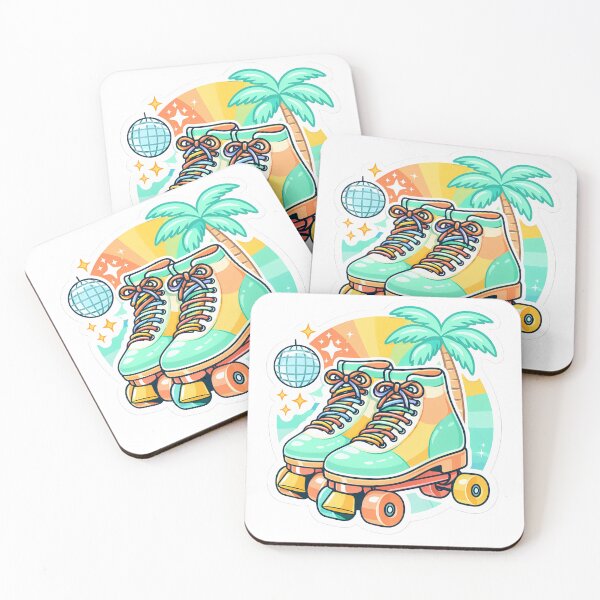 Item preview, Retro Rainbow Roller Skates - Summer vibes Sticker designed and sold by Art-Selling.