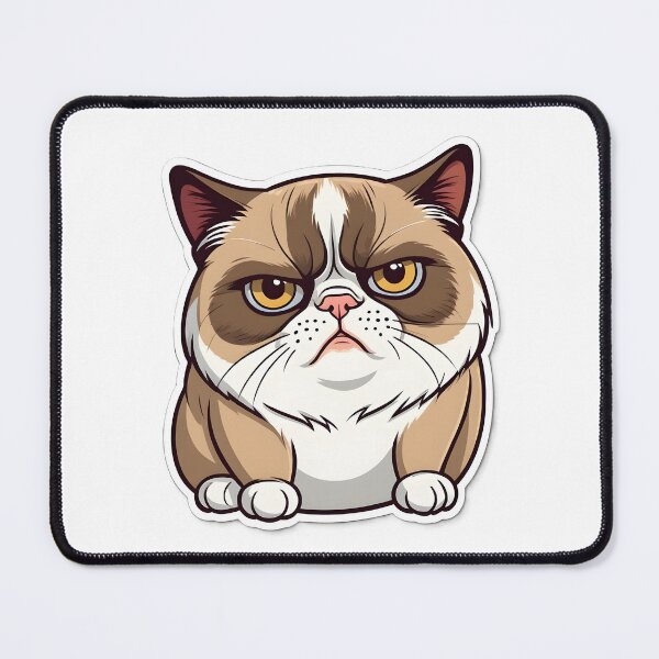Item preview, Funny Grumpy Cat Cartoon Meme - 8 designed and sold by RELAX STATION.
