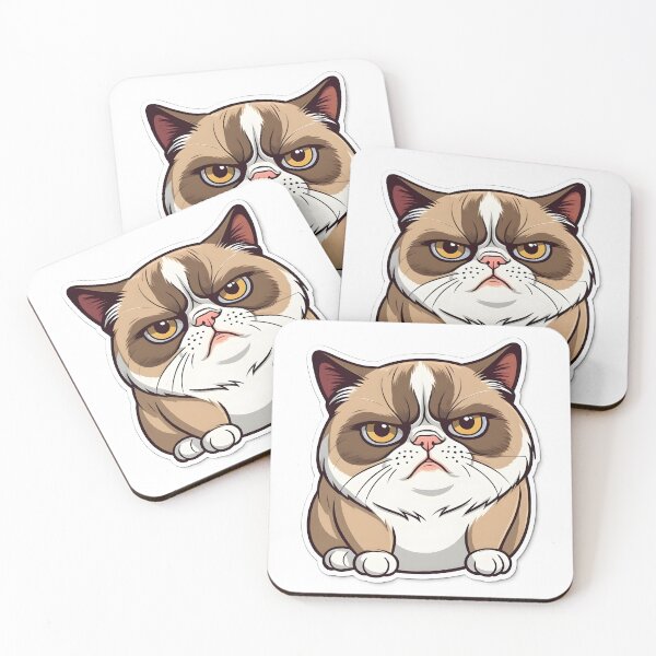Item preview, Funny Grumpy Cat Cartoon Meme - 8 designed and sold by RELAX STATION.
